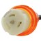 Ac Works SOOW Locking Extension Cord, 10 AWG, Indoor/Outdoor, 10/4, 1 Outlets, CS6364, Black, Rubber, 25 ft TEL1430-025 - alternate 5